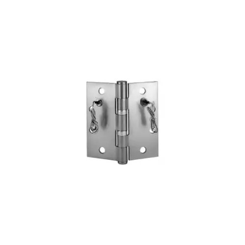 5 Knuckle Ball Bearing Electric Full Mortise Hinge - 4 Wire Bright Polished Chrome