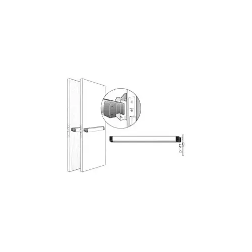 8300 Mortise Exit Device Satin Aluminum Clear