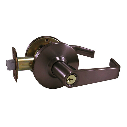 J86 Storeroom Lever Lockset, Oil Rubbed Dark Bronze