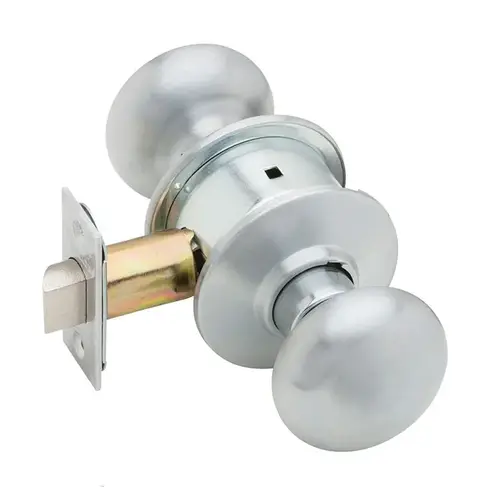 A10S Plymouth Passage Knobset, Satin Chrome