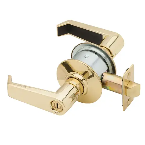 A40S Levon Privacy Lock, Bright Polished Brass