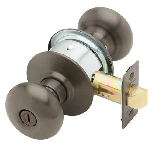 A40S Plymouth Privacy Lock, Oil Rubbed Dark Bronze