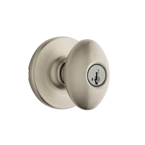 Aliso Keyed Entry Knob Satin Nickel