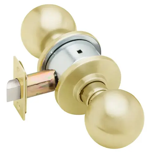 A10S Orbit Passage Knobset, Satin Brass