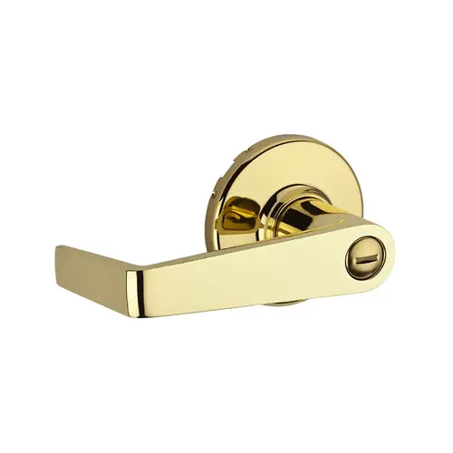 Kingston Privacy Lever Bright Polished Brass