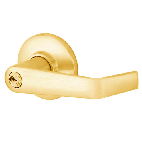 S80PD Saturn Storeroom Lock, Bright Polished Brass