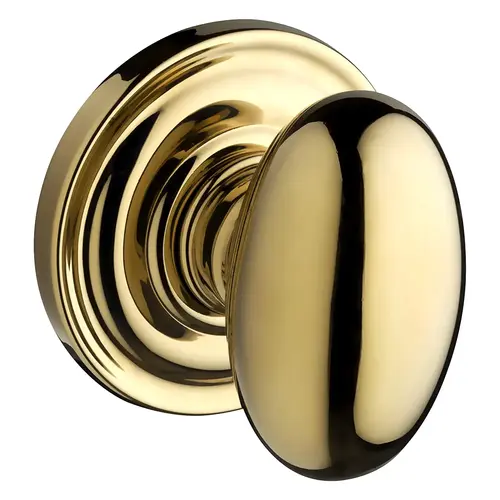 Ellipse Reserve Knob Bright Polished Brass