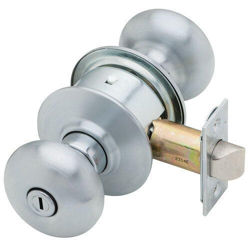 A40S Plymouth Privacy Lock, Satin Stainless Steel