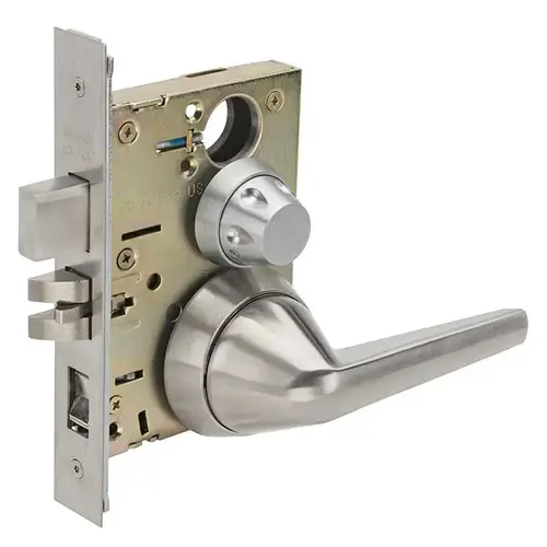 5SS19J LifeSaver Classroom Lever Mortise Lock Satin Stainless Steel