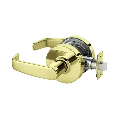 7 Line U15 Passage Lever Lockset Bright Polished Brass