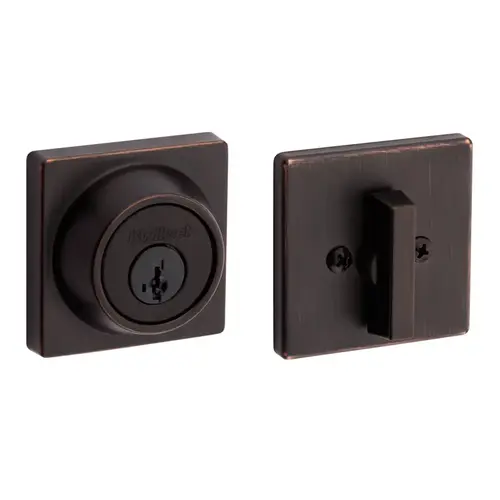 Kwikset 660SQT-11P-SMT-RCAL-RCS 660 SQT Single Cylinder Deadbolt Venetian Bronze