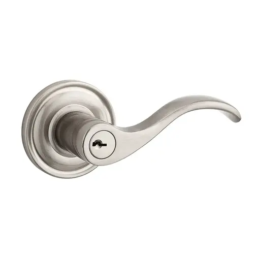 Curve Reserve Lever Satin Nickel