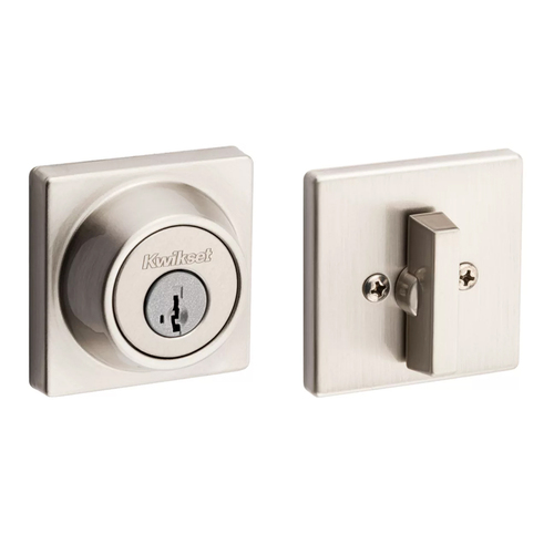 660 SQT Single Cylinder Deadbolt Satin Nickel