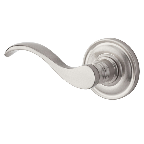 Curve Reserve Lever Satin Nickel