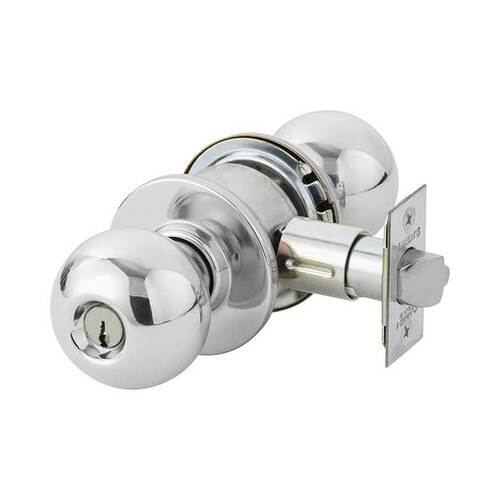 6 Line G05 Entrance/Office Knob Lockset Bright Polished Chrome