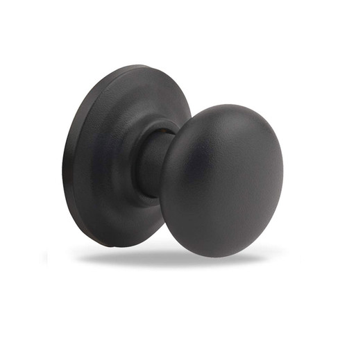 Cambridge Dummy Knob, Black Suede Powder