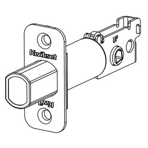 Deadbolt Latch 2-3/8" Backset Satin Chrome