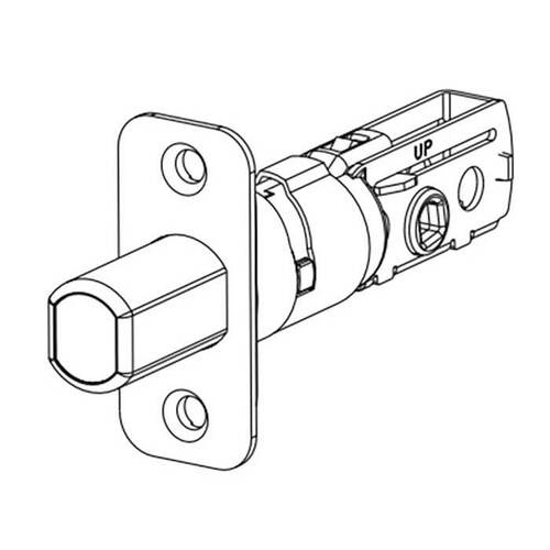 Adjustable Radius Deadbolt Latch Iron Black Finish