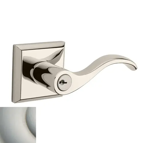 Curve Reserve Lever Satin Nickel