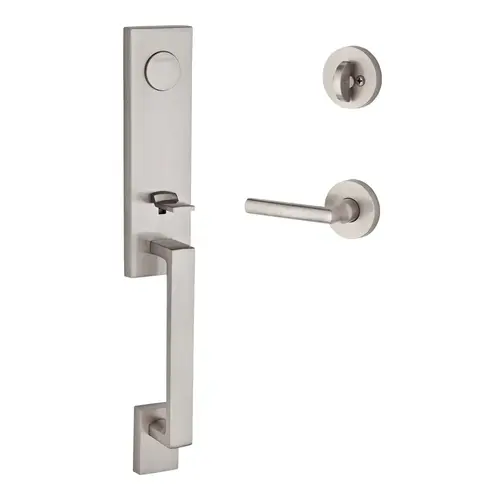 Seattle Handleset with Tube Lever Satin Nickel