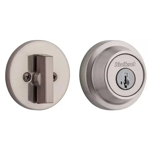 660 RDT Contemporary Single Cylinder Deadbolt Satin Nickel