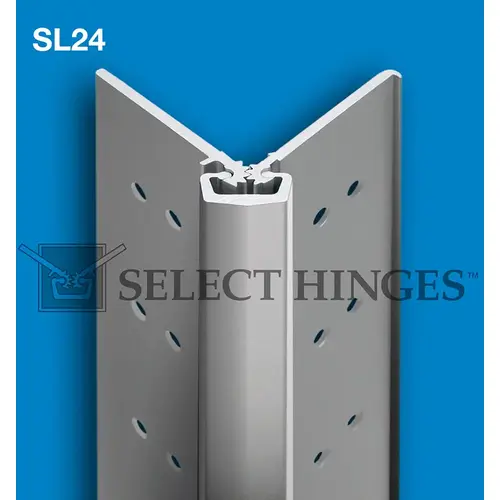 CONTINUOUS HINGE, CONCEALED HEAVY DUTY, 85 INCHES CLEAR ALUMINUM