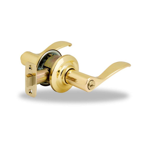 Norwood Privacy Lever, Bright Polished Brass