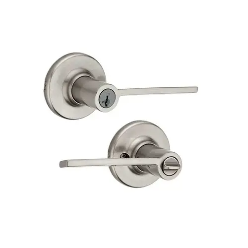 Ladera Keyed Entry Lever Satin Nickel