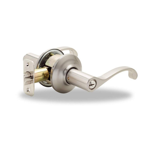 McClure Entry Lever, Satin Nickel