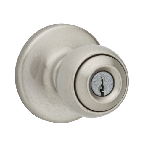 Polo Keyed Entry Knob Satin Nickel