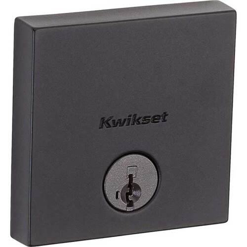 Downtown Single Cylinder Deadbolt Iron Black