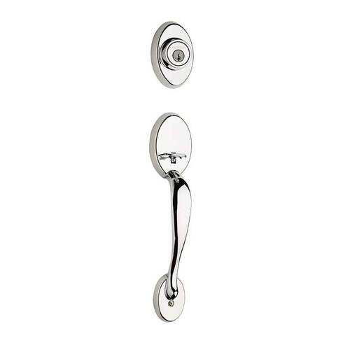 Chelsea Exterior Single Cylinder Handleset Trim Bright Polished Chrome