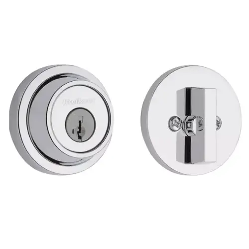 660 RDT Contemporary Single Cylinder Deadbolt Bright Polished Chrome