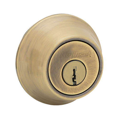 DEADBOLT DBL CYL GRD 3 ANTBRS