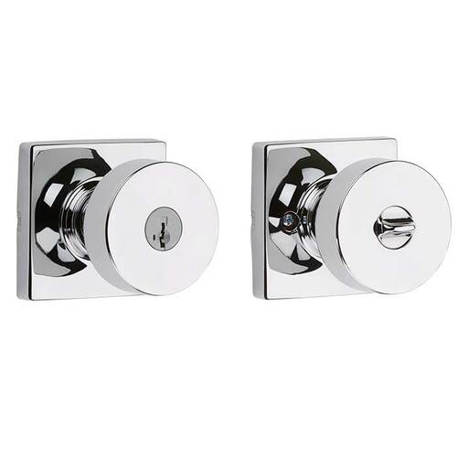 Pismo Keyed Entry Knob Bright Polished Chrome