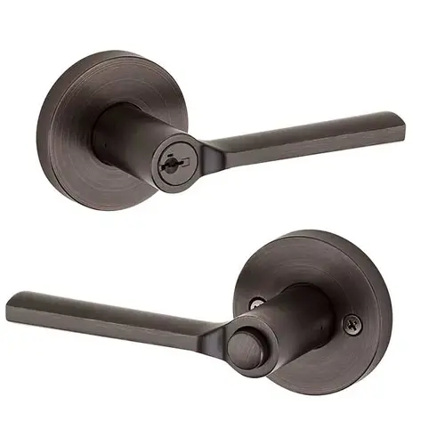 Lisbon Keyed Entry Lever Venetian Bronze