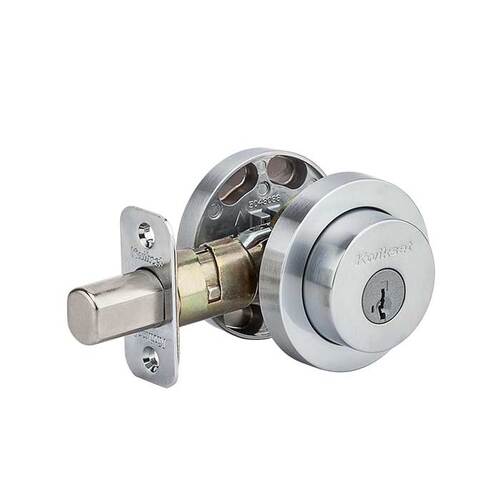 Milan Single Cylinder Deadbolt Satin Chrome