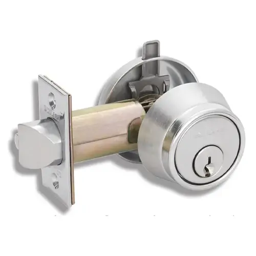 B250PD Single Cylinder Deadbolt, Satin Chrome