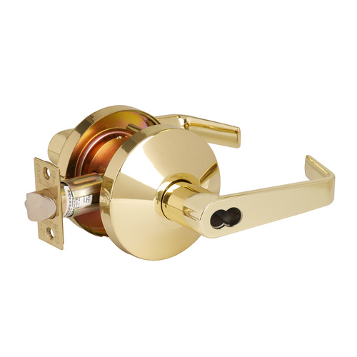 B Series Entry/Office Lock, Bright Polished Brass