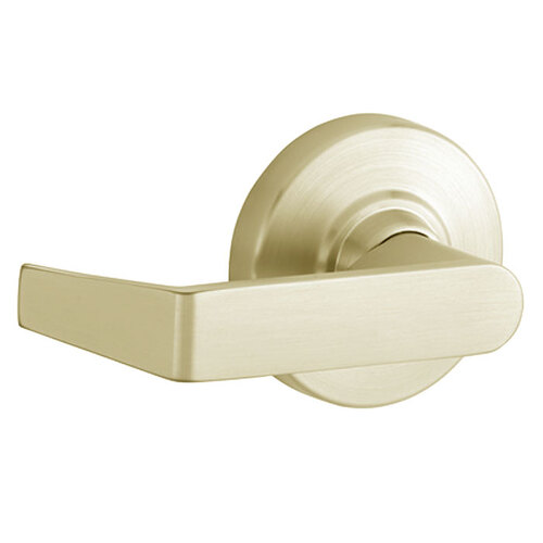 ND10S Rhodes Passage Lock, Bright Polished Brass