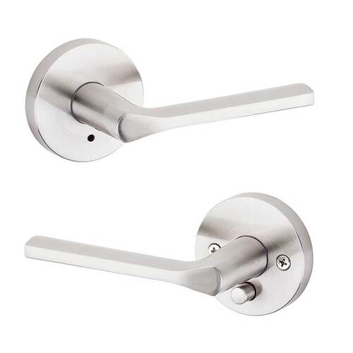 Lisbon Privacy Lever Satin Nickel