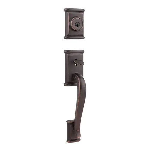 Ashfield Exterior Single Cylinder Handleset Trim Venetian Bronze