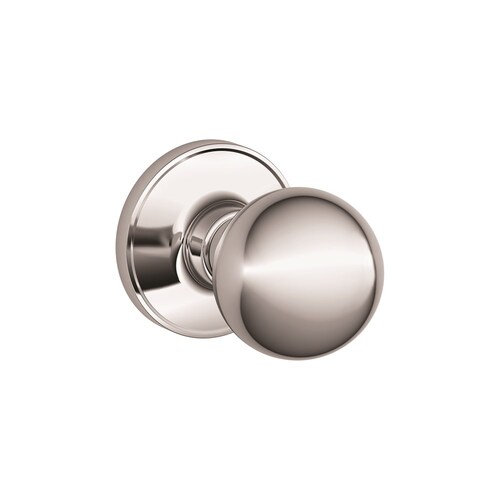 J10F Corona Passage Knob Lock, Bright Polished Brass