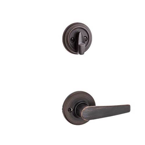 Delta Lever Interior Single Cylinder Handleset Trim Venetian Bronze