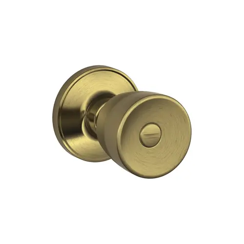 J40 Byron Privacy Knob Lock, Satin Brass Blackened