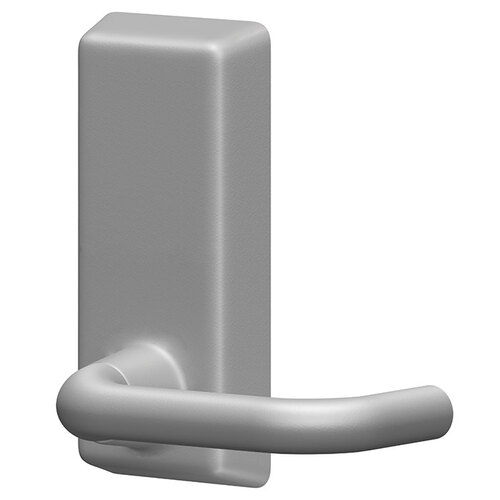 230L Lever Blank Escutheon Trim - 03 Lever, Aluminum Painted