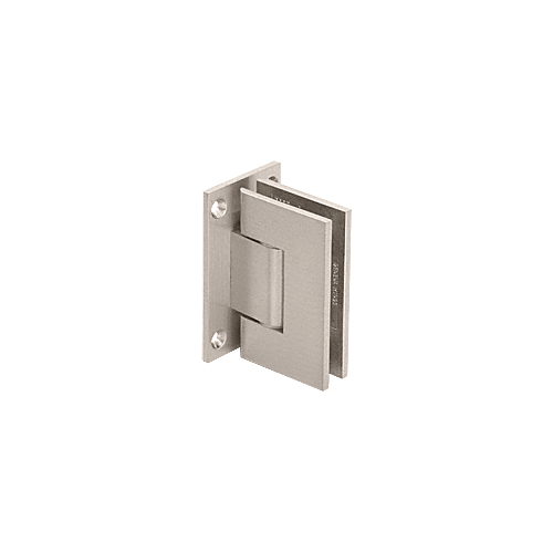 Satin Nickel Geneva 337 Series Adjustable Wall Mount Full Back Plate Hinge