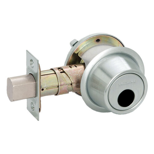 B560L Single Cylinder Deadbolt, Bright Polished Chrome