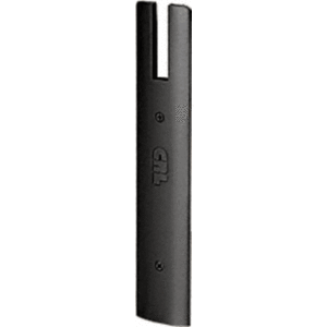Black Powder Coat End Cap for 10" Square 3/4" Glass Wedge-Lock Door Rail