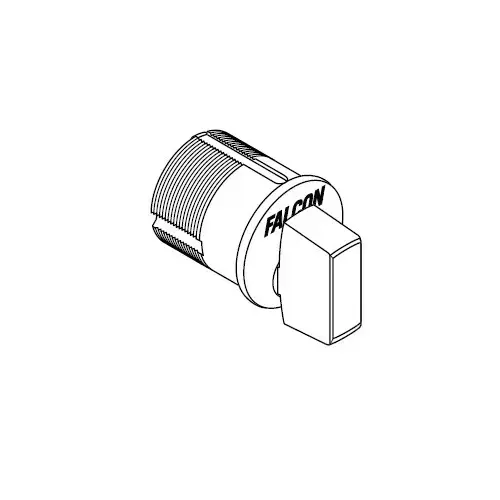 Thumbturn Mortise Cylinder, Satin Chrome